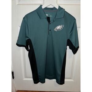 Nike Dri Fit NFL Eagles Men’s Polo Shirt Green Size S Small Equipment Training